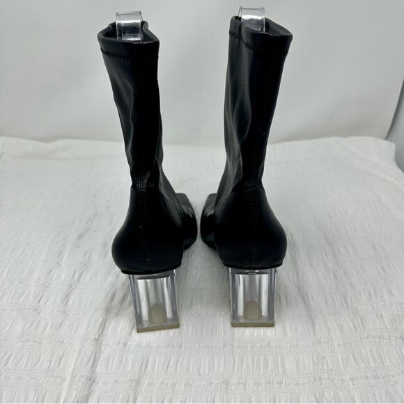 Zara Sleek Midi Calf Boots- Size 8 - Picture 5 of 15